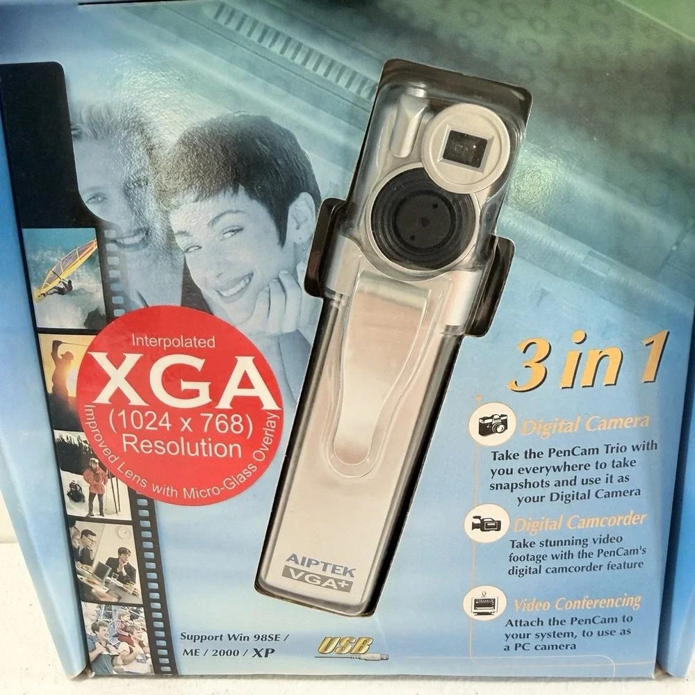 Vintage Aiptek VGA Pencam Camera Recorder‎ 3-in-1 NEW SEALED